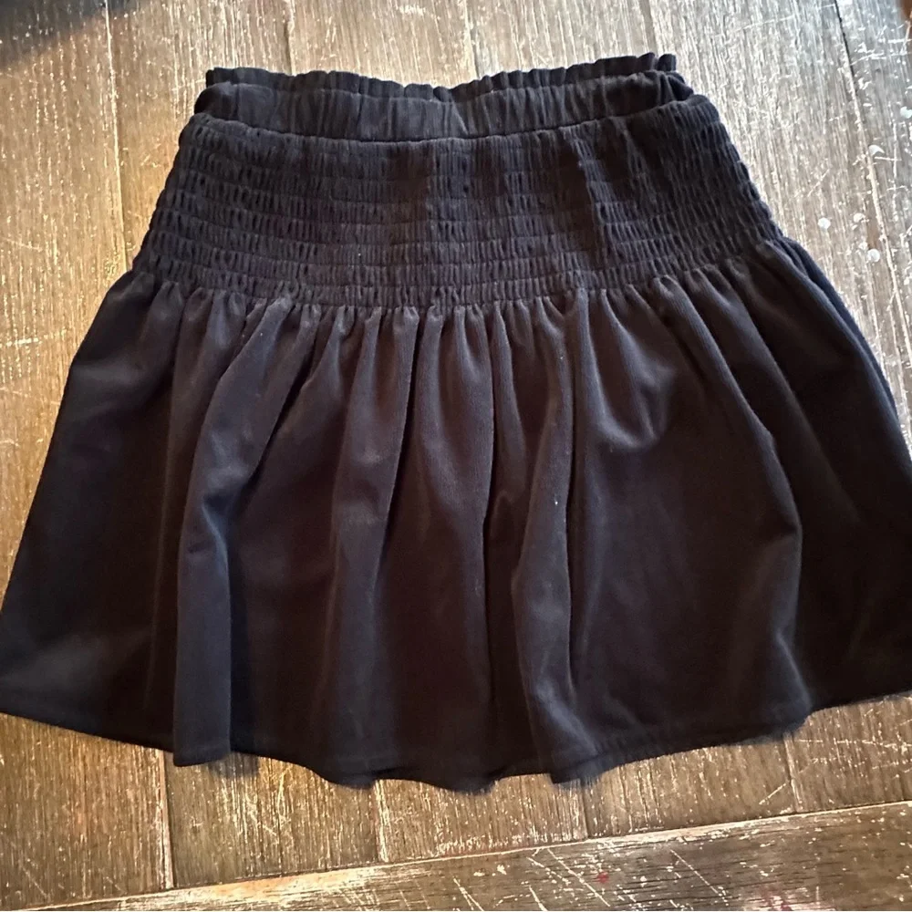 GB Girls Girls Smocked Waist Skirt Black Size M